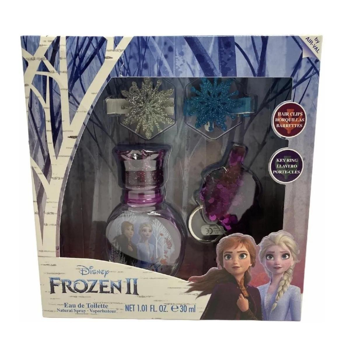 Estuche Disney Frozen II Edt 30Ml+Key Ring+Hair Clips Mujer