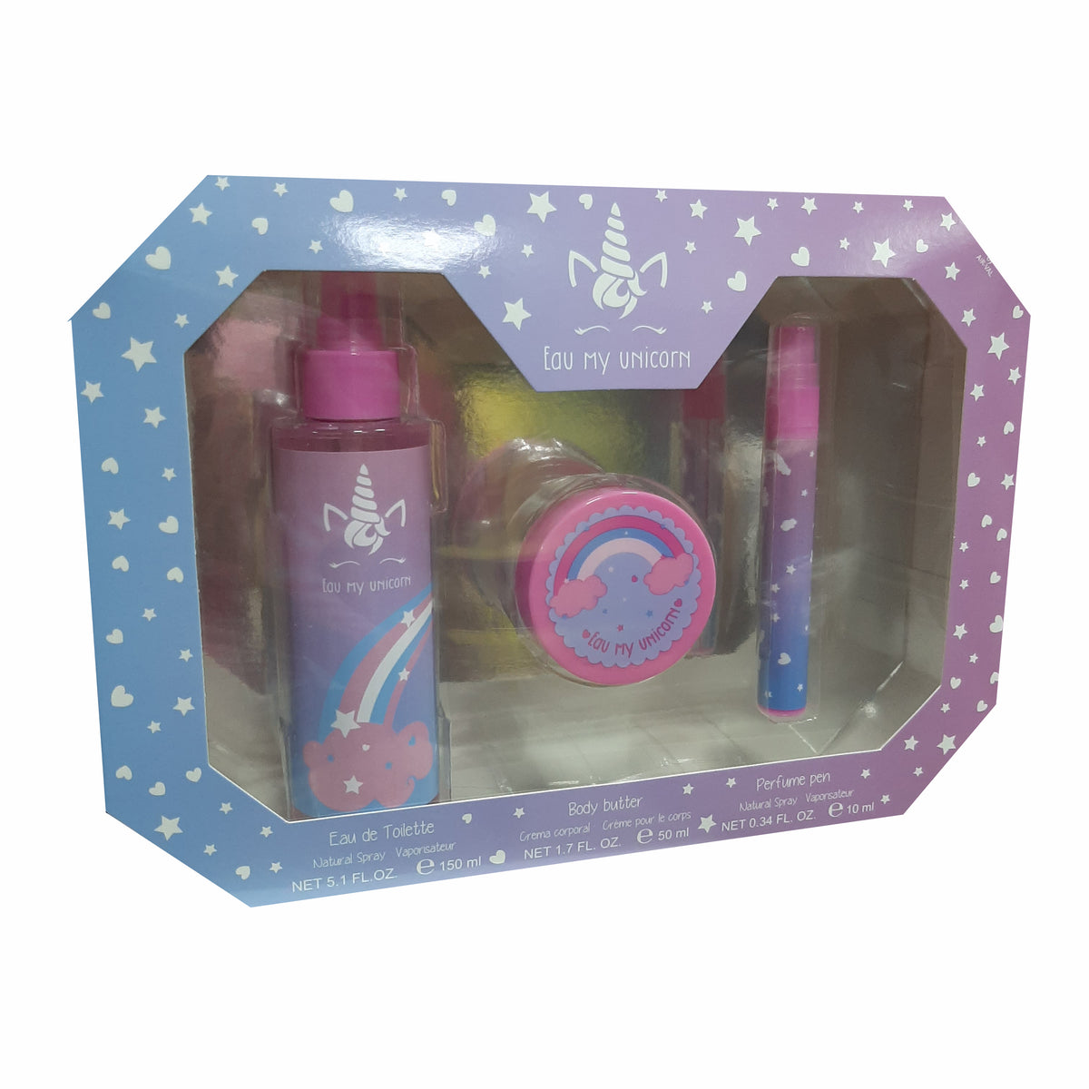 Estuche Eau My Unicorn Beunique Edt 150Ml+B/L 50Ml+10Ml Mini Mujer .