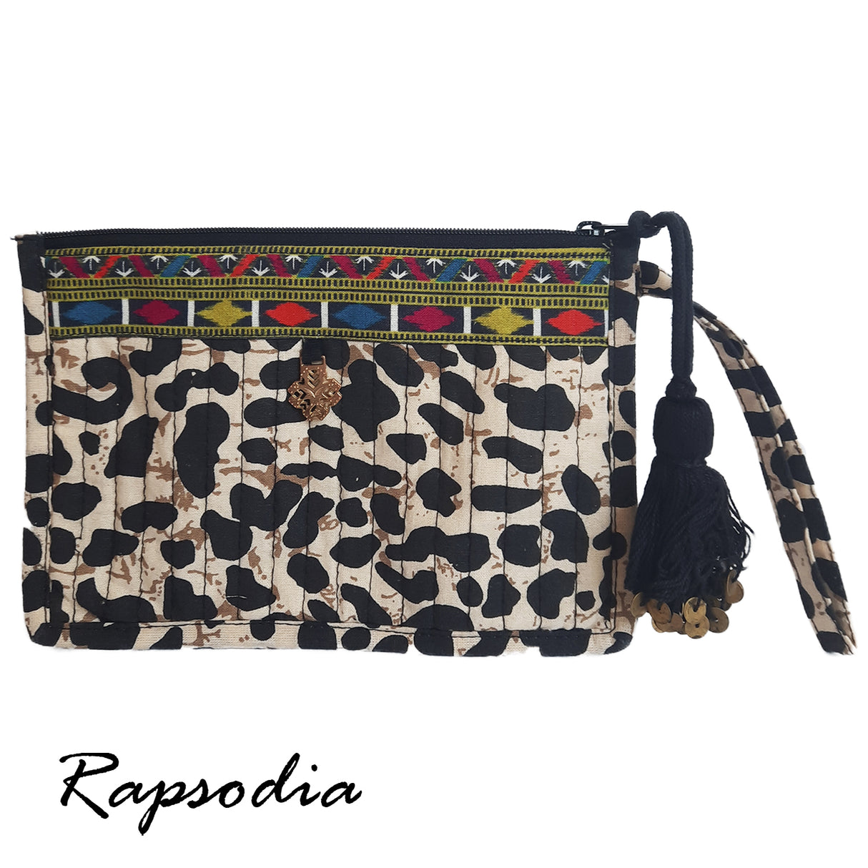 Cosmetiquero Rapsodia Flat Leopoard Beige