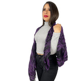 Bufanda Guess Con Diseño Negro Y Morado Fy452