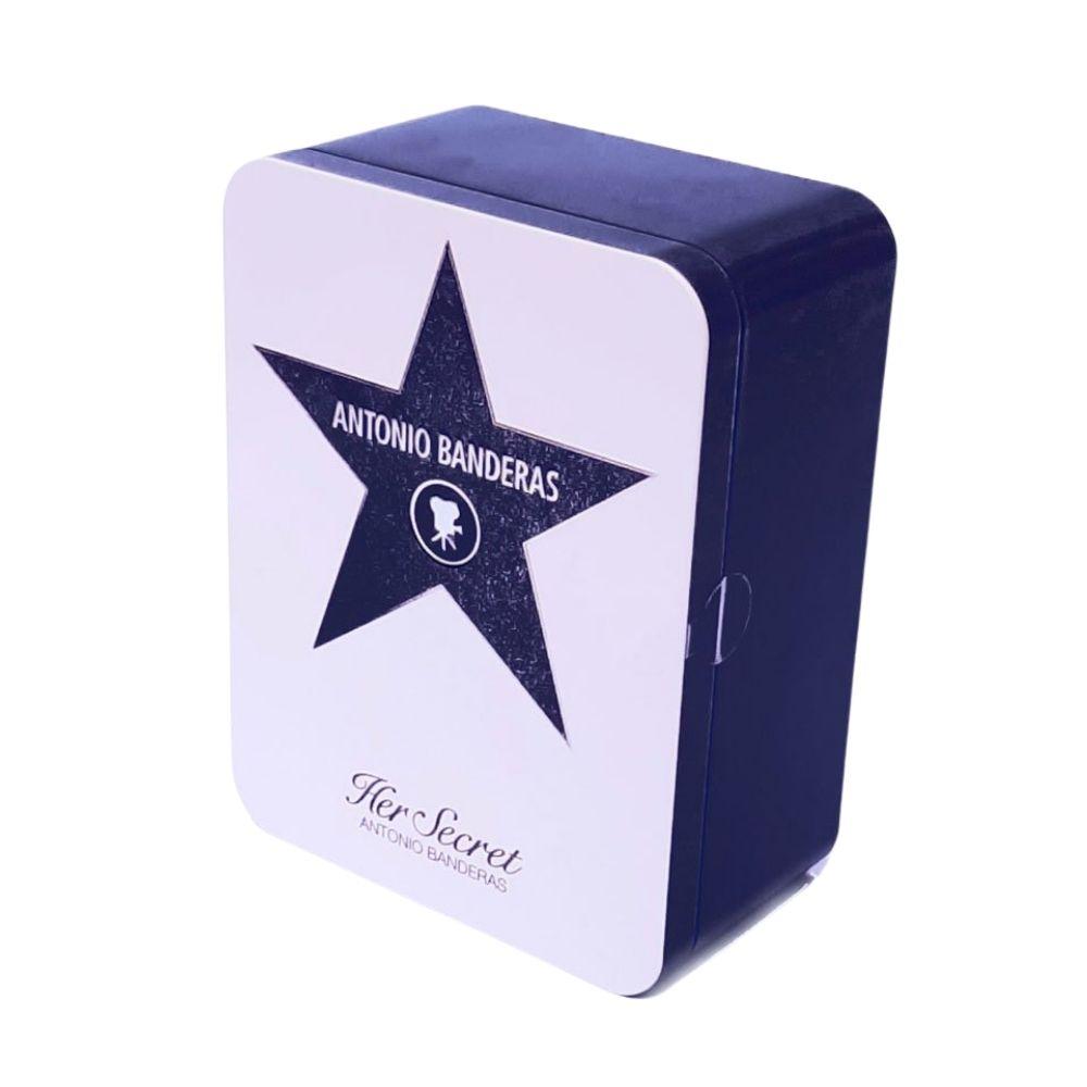 ESTUCHE HER SECRET METALLIC BOX 80ML EDT + 10ML