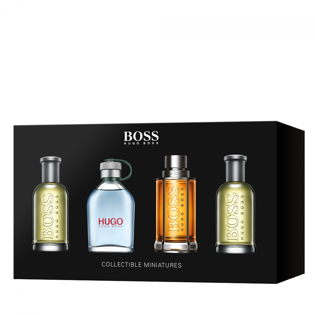 Estuche Miniaturas Boss 2xBottled+Scent+Cantimplora 4x5Ml Hombre