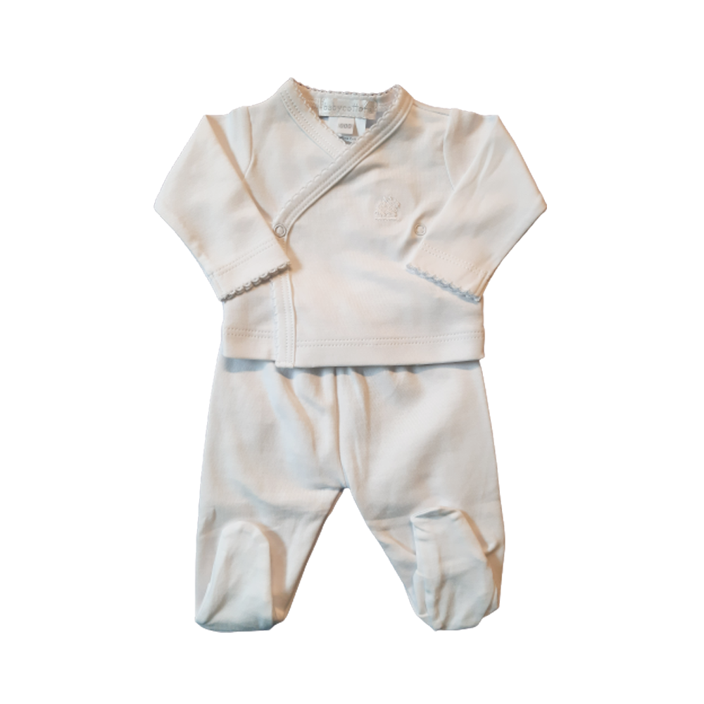 Set Logo Babycottons Batita ML Y Ranita con Pie Blanco