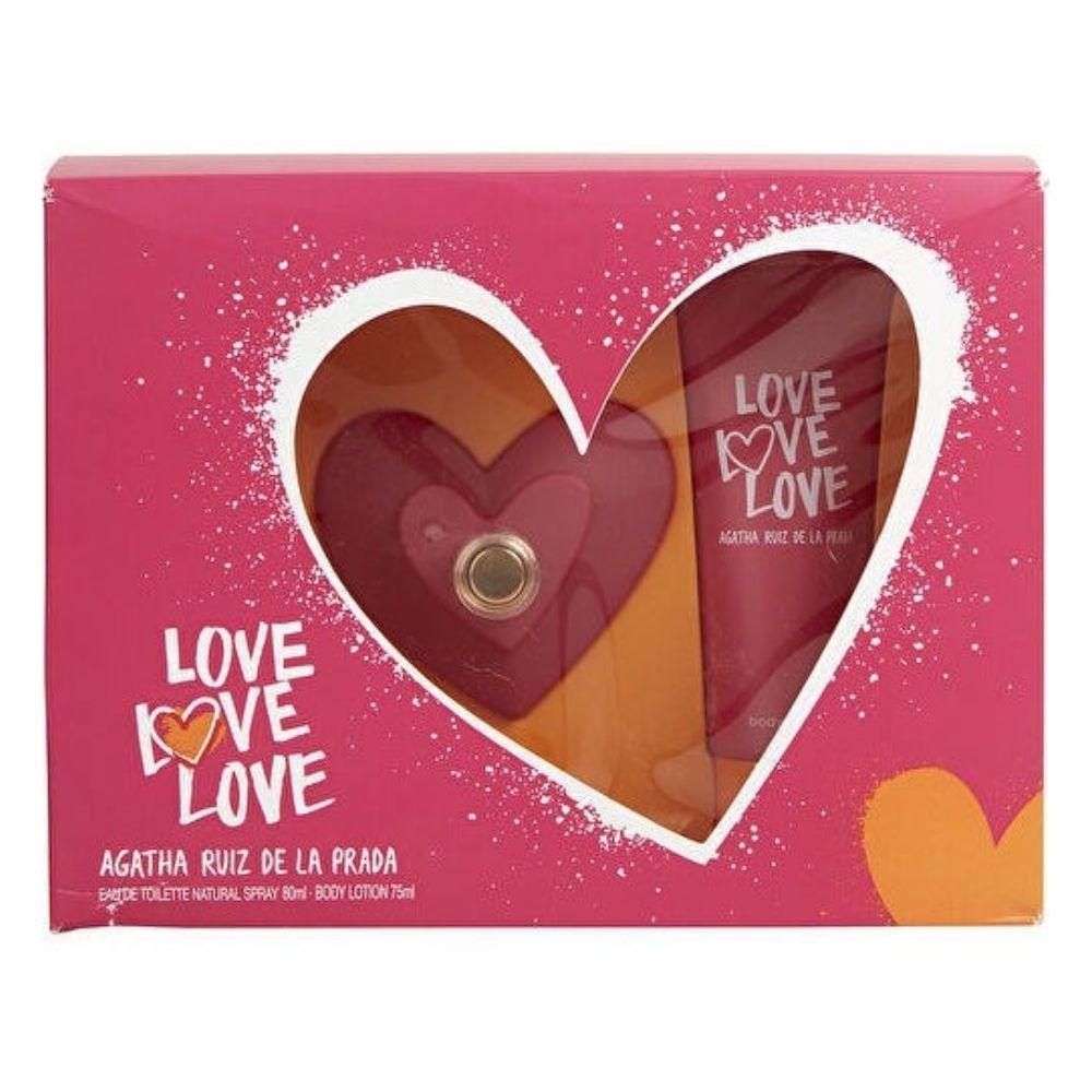 LOVE LOVE LOVE ESTUCHE EDT 80ML + 75ML BODY LOTION