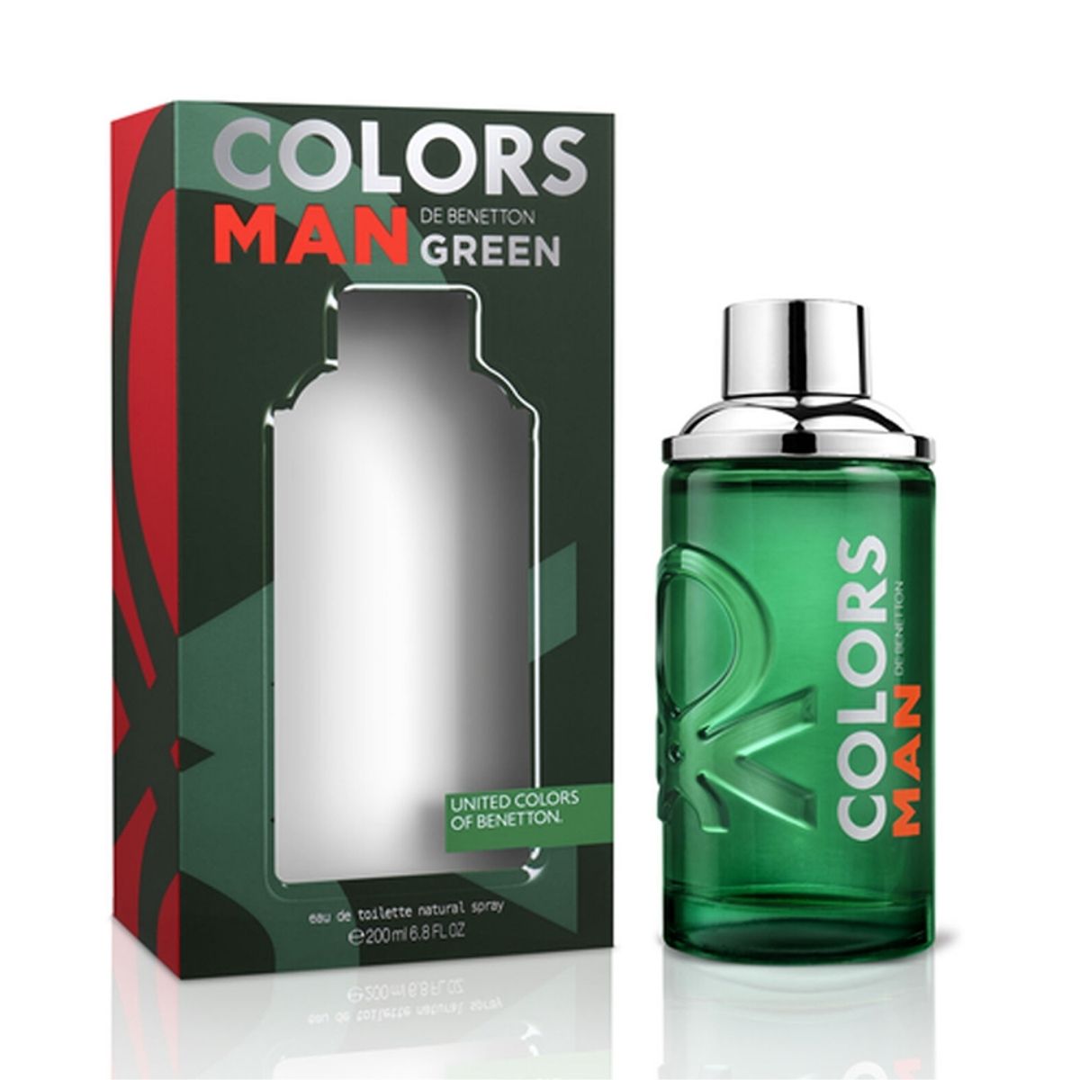 Colors Green Man Benetton Edt 200Ml Hombre