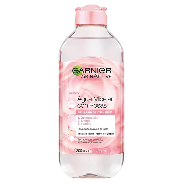 Agua Micelar Agua De Rosas 400 Ml Garnier Skin Active