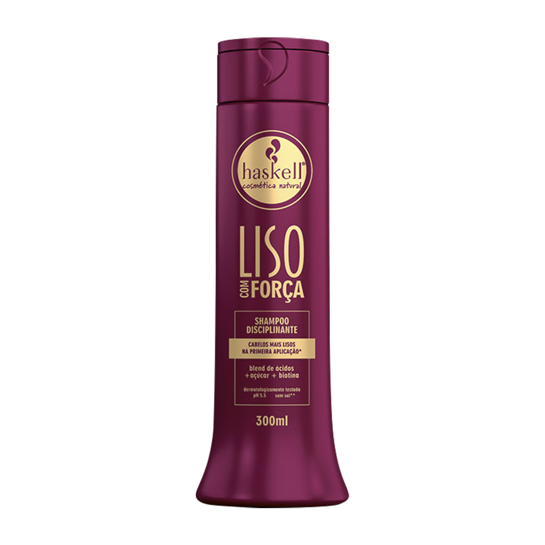 SHAMPOO LISO COM FORCA 300ML Haskell