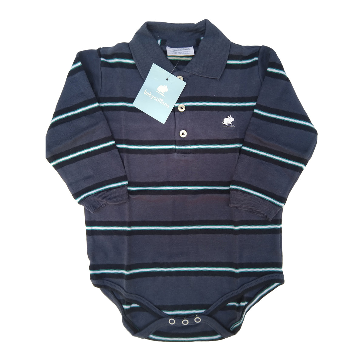Body  Babycottons  C/Polo knight Ray  ML Azul