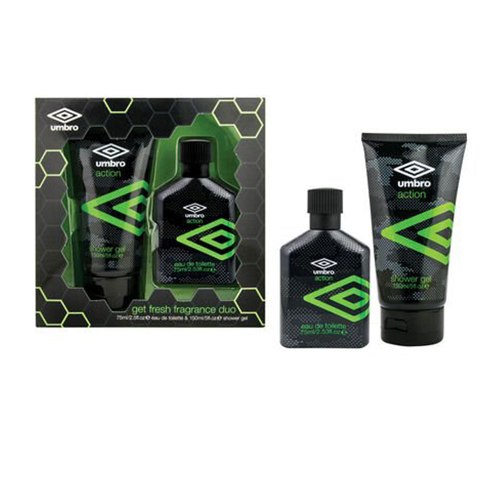 Estuche Umbro Action Edt 75Ml+S/G 150Ml Hombre .