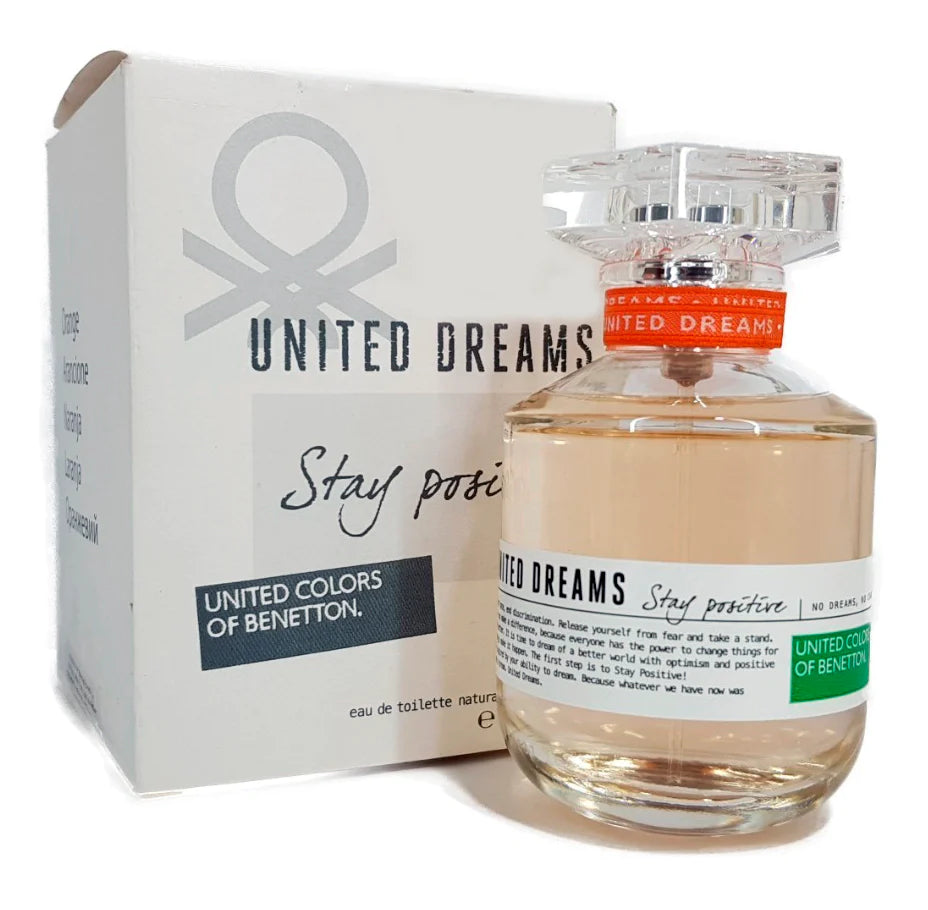 United Dreams Stay Positive Benetton Edt 80Ml Mujer Tester