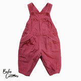 Jardinera Babycottons Corderoy Forrado Baby Fresa