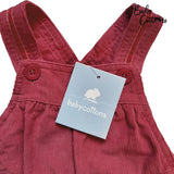 Jardinera Babycottons Corderoy Forrado Baby Fresa
