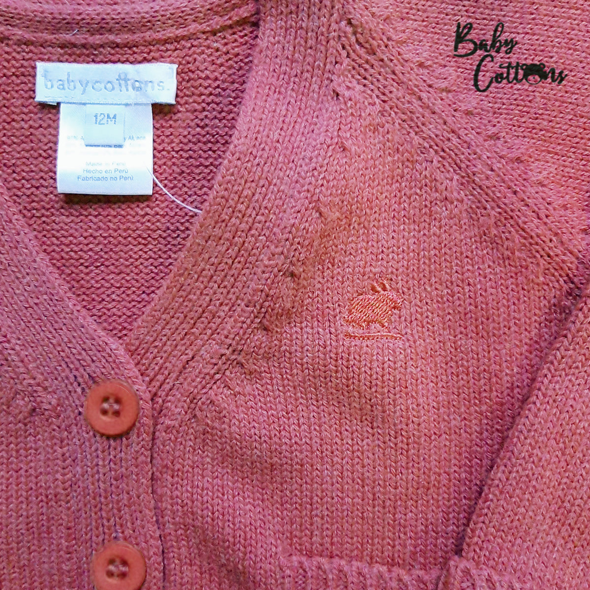 Saquito Babycottons Chantal Fresa