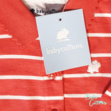 Enterito Babycottons Cruise Girl Ray Jersey ML PL Con pie Coral