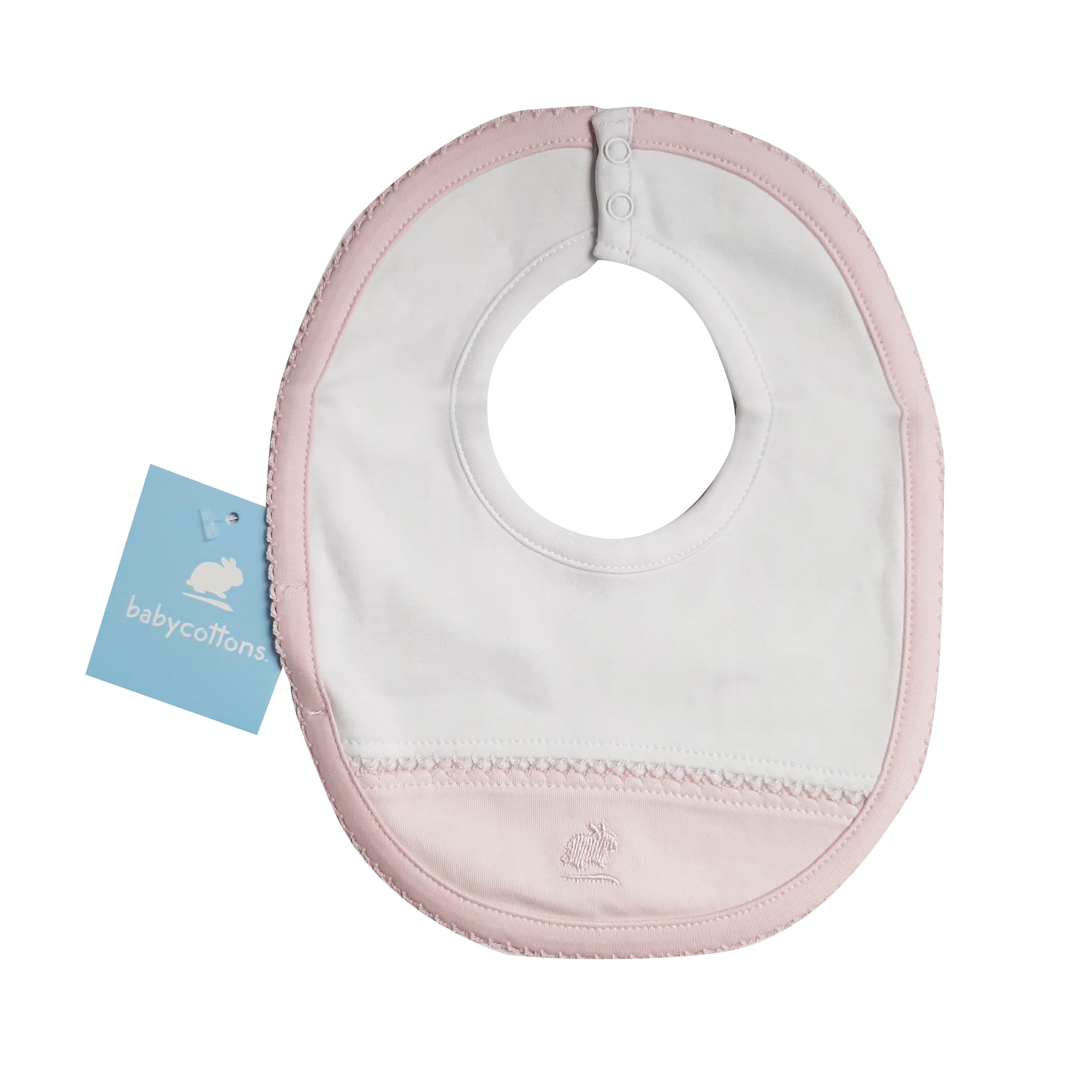 Babero Babycottons Vanilla Blanco Rosa