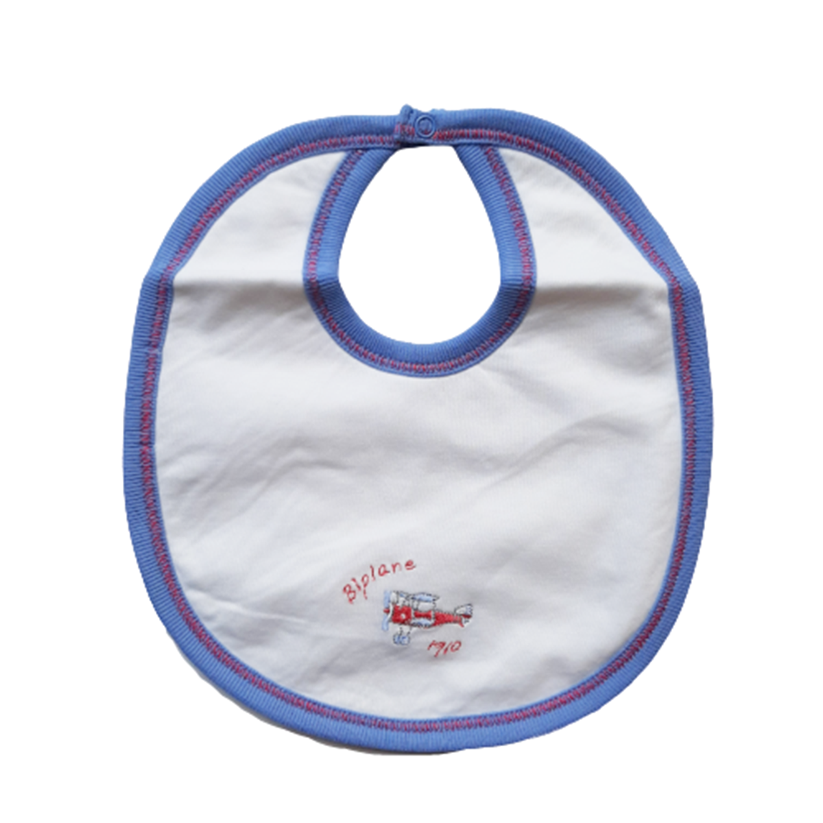 Babero Babycottons M Evolution-Planes Impermeable Blanco Azulino