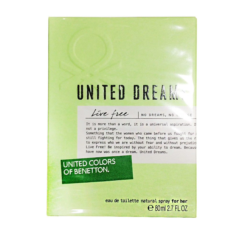 United Dreams Live Free 80ML EDT Mujer Benetton