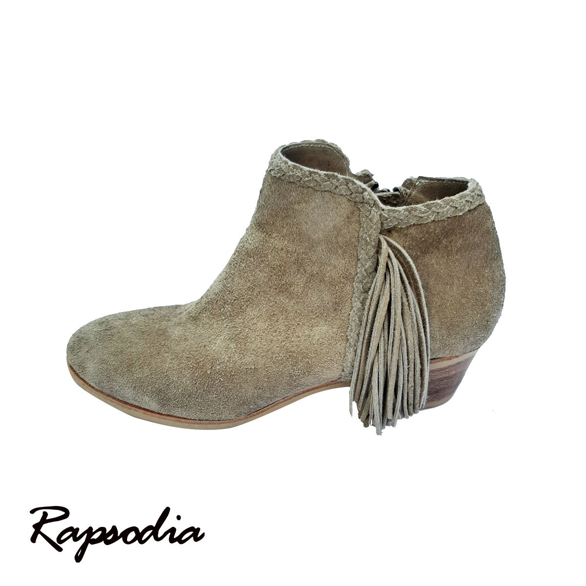 BOTAS RAPSODIA JENGIBRE DESCARNE BEIGE GAMUSA Productos de Lujo