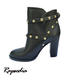 BOTAS RAPSODIA  LEI CUERO TACON ALTO GRUESO