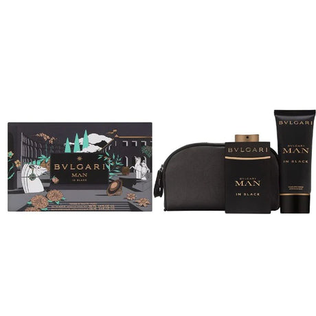Estuche Bvlgari Man In Black Edp 100Ml+100Ml A/S+Bolso Hombre07