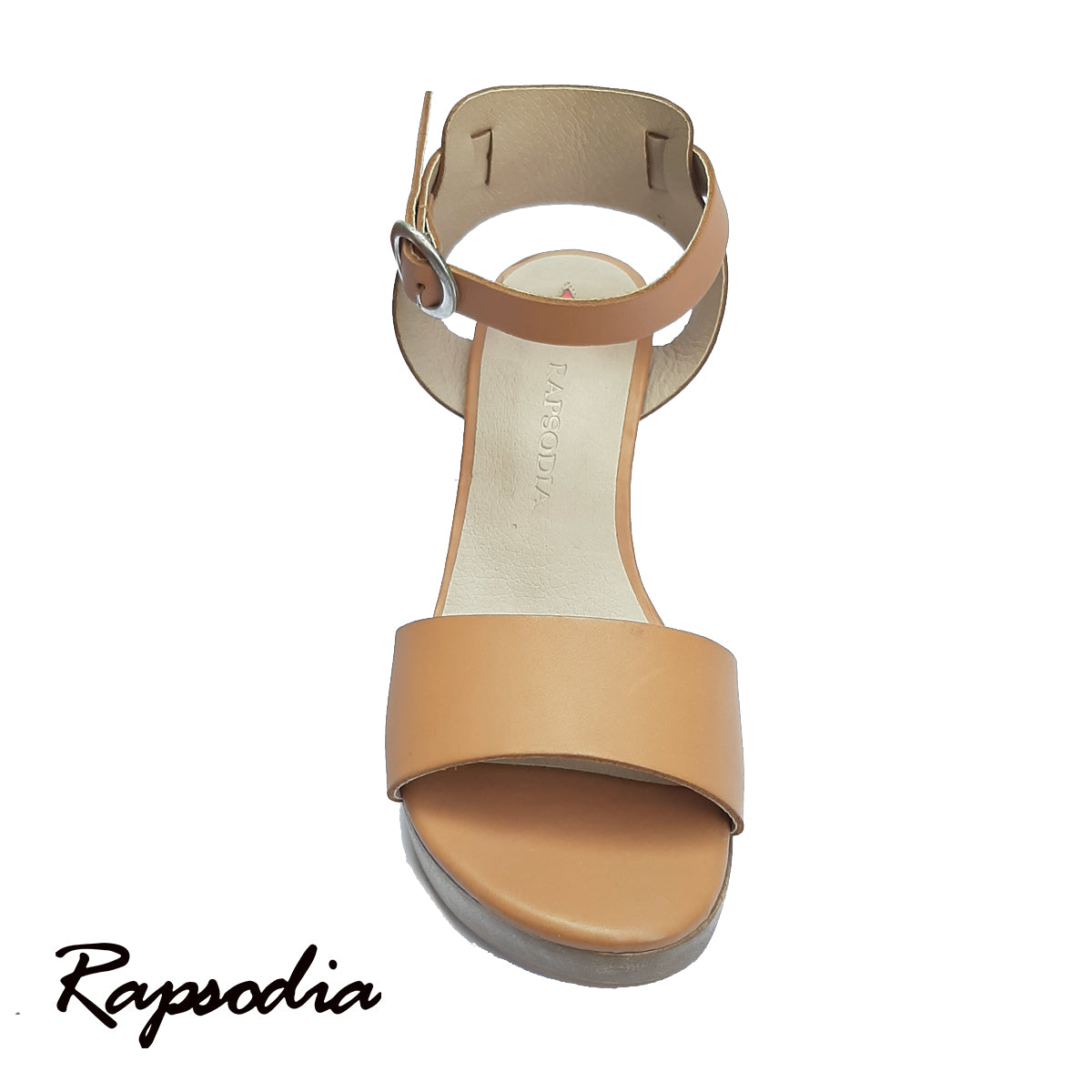 SANDALIAS RAPSODIA CLARU MARRON (TACÓN MEDIO)