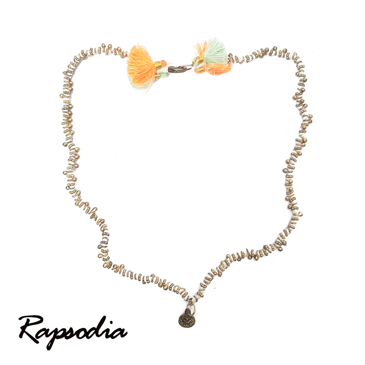 Collar Corto Rapsodia   Pompones De Colores