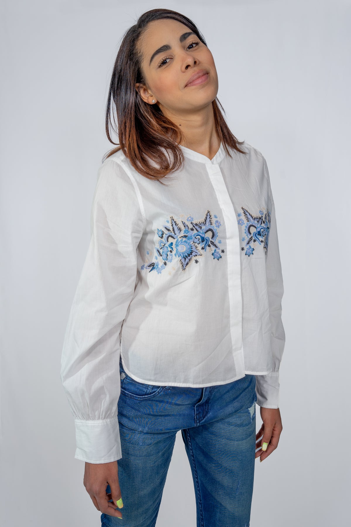 Blusa Rapsodia Borda Blanco