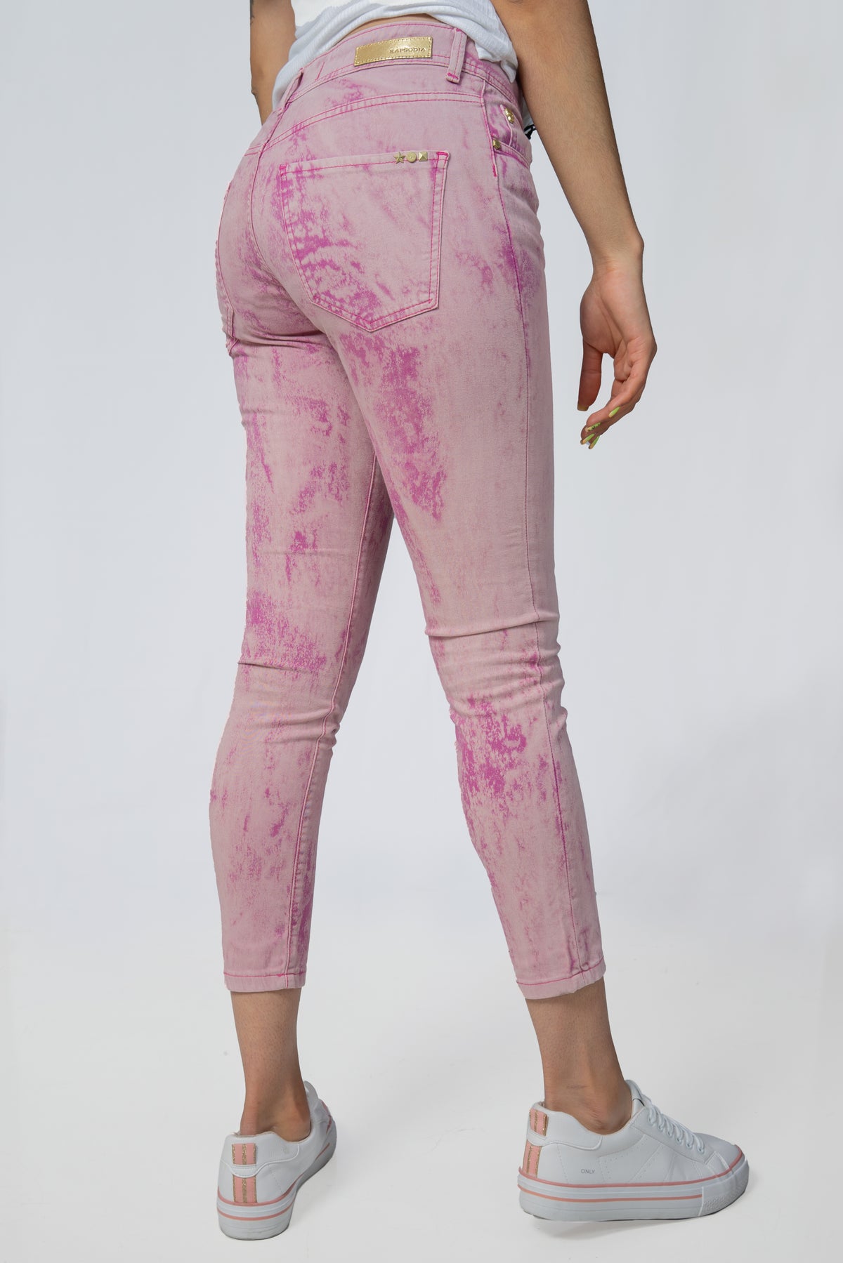 Jeans Rapsodia Queen Ankle Batik Colors Rosa