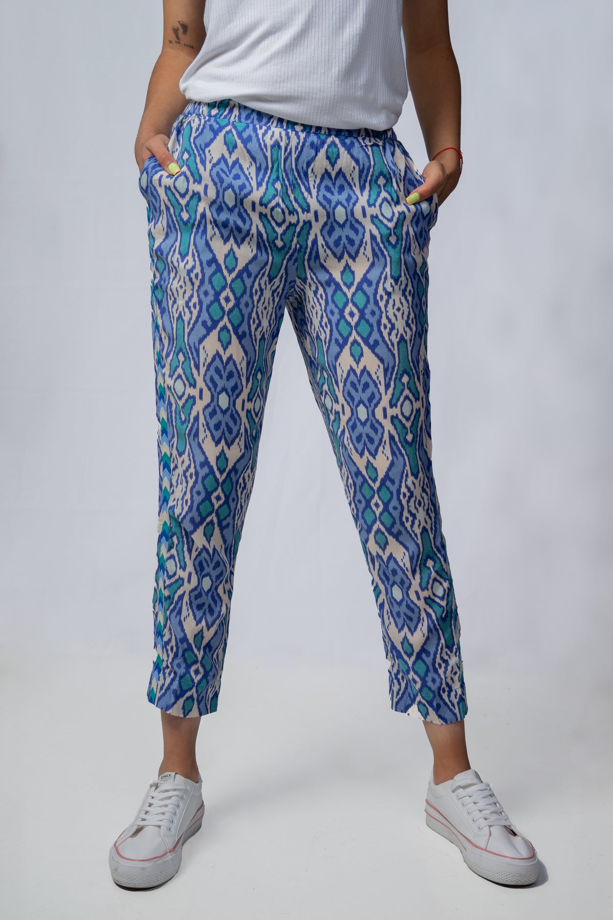 Pantalon Rapsodia BB Ropes Ikat Azul