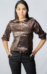 Blusa Vero Moda Vmdakota 3/4 Negro Denim