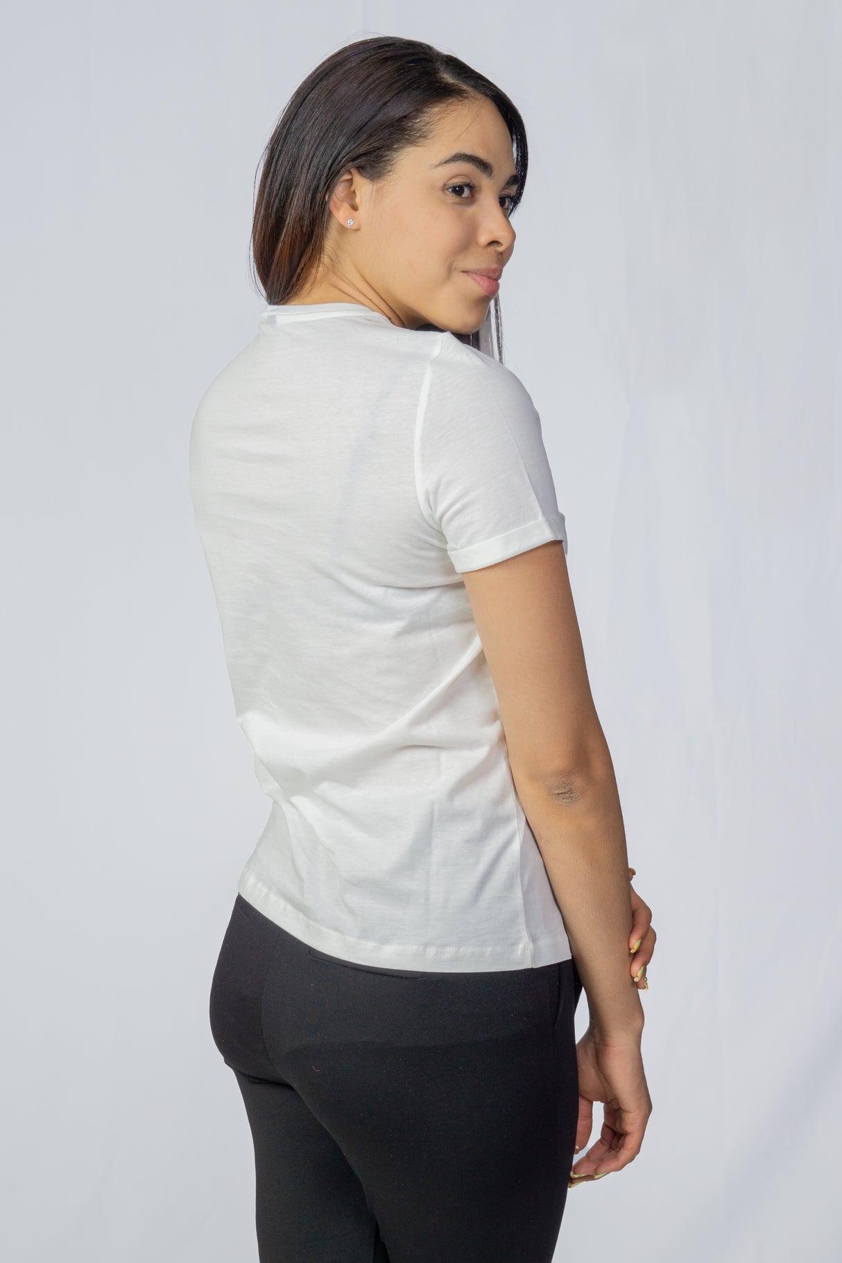 Polera Vero Moda Vmiconic shirt s/s Blanco Sb6