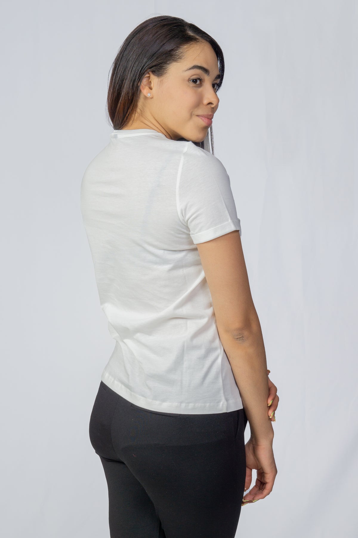 Polera Vero Moda Vmiconic shirt s/s Blanco Sb6