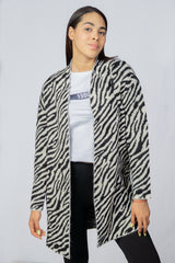Cardigan Vero Moda Tricotado Blanco y Negro