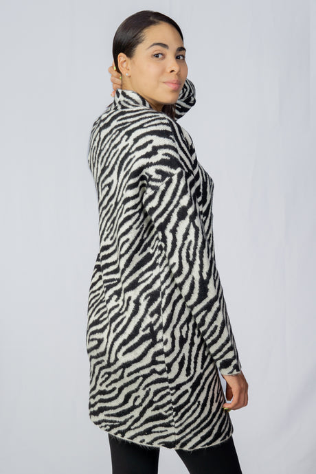 Cardigan Vero Moda Tricotado Blanco y Negro