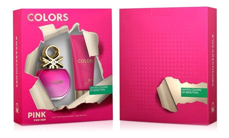 Estuche Colors Pink Benetton Edt 80Ml+75Ml Mujer