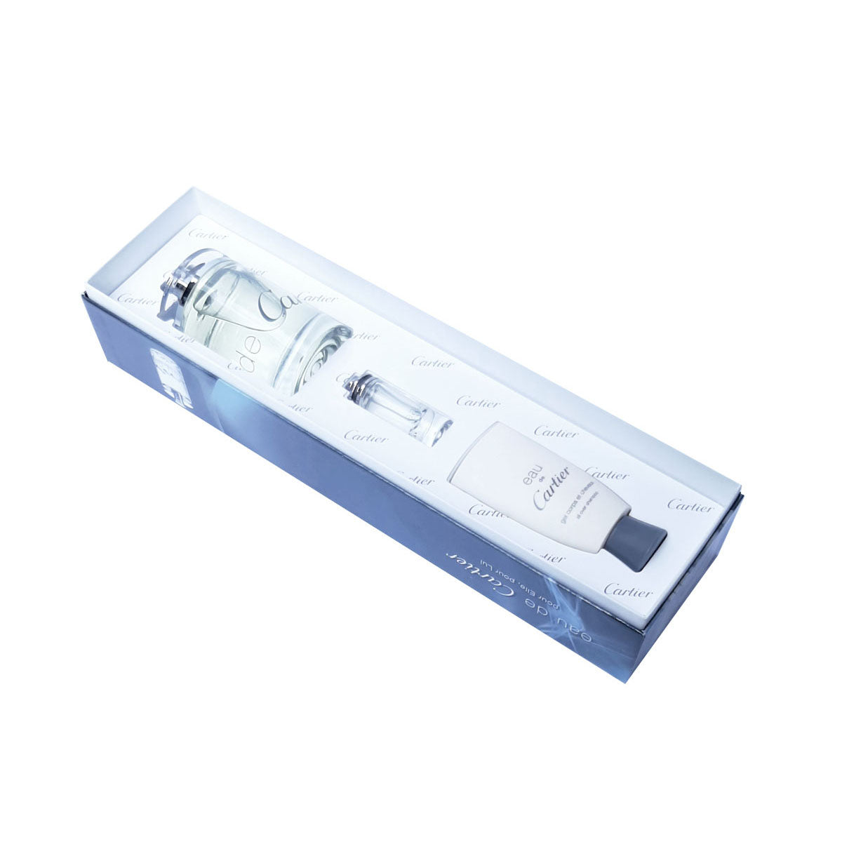 Estuche Eau de Cartier EDT Hombre 100 Ml+5 Ml+Gel