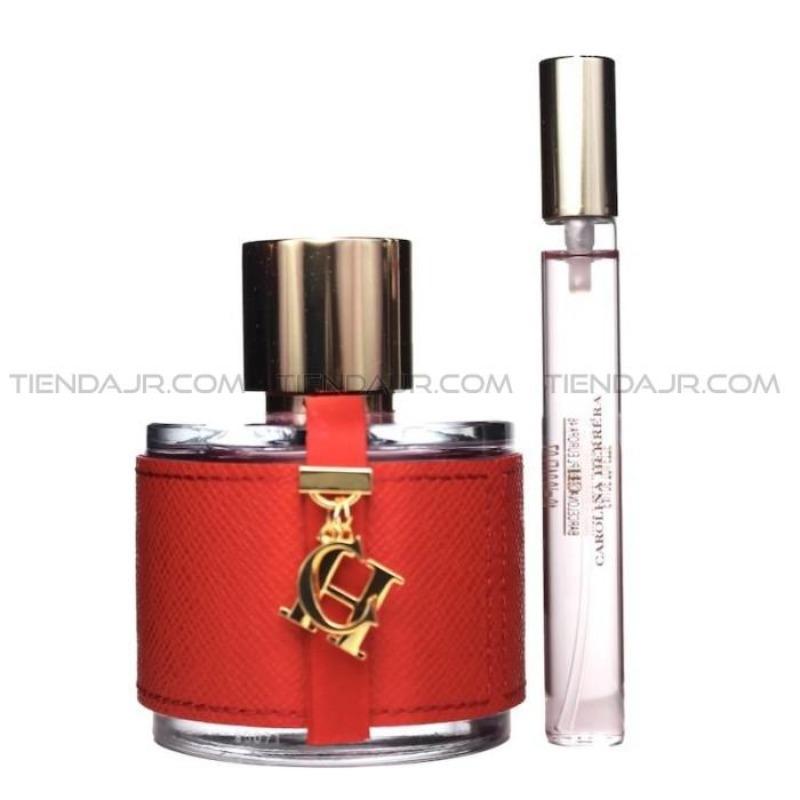 Estuche CH Carolina Herrera (Corazon) Travel Edt 100Ml+10Ml Mujer .