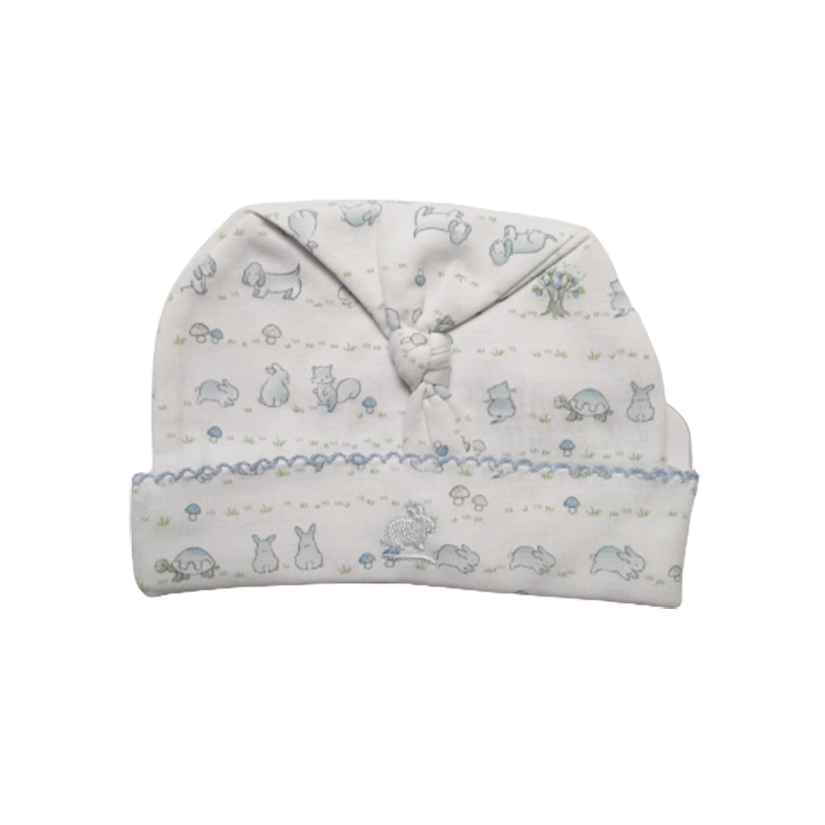 Gorro Babycottons C/Nudo in the Woods Blanco Celeste