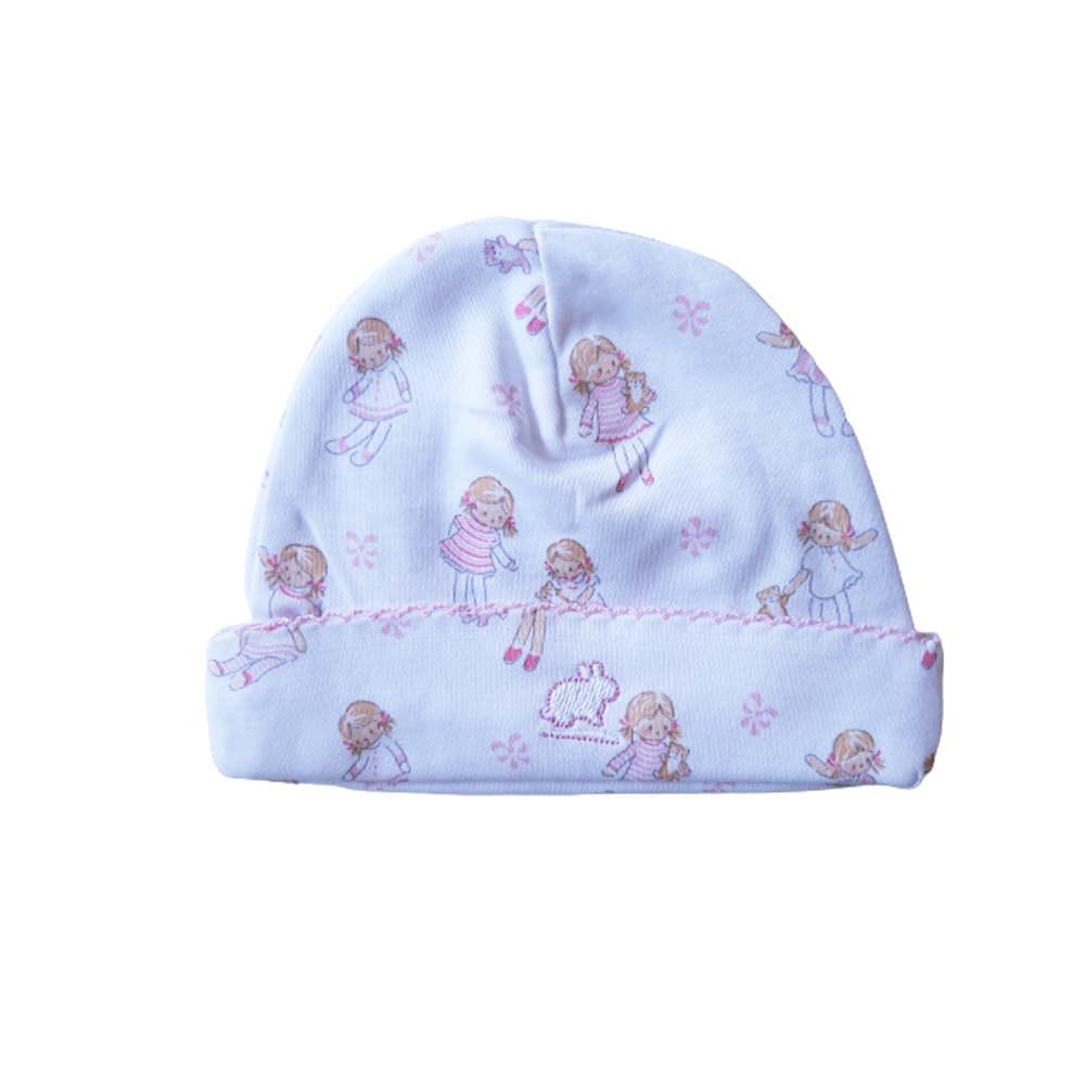 Gorro Babycottons Last Bea And Bows Blanco Rosa