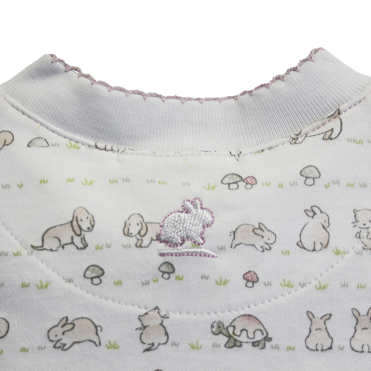 Saquito de Dormir humita convertible Blanco Rosa