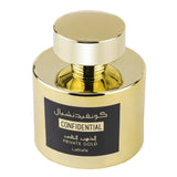 Confidential Private Gold 100Ml Edp Unisex Lattafa Perfume-Inspirado en erba pura xerjoff