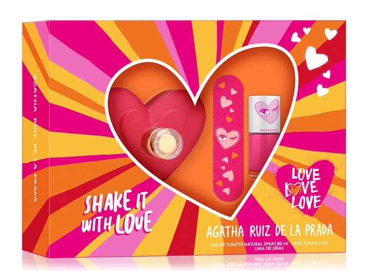 LOVE LOVE LOVE ESTUCHE EDT 80ML + LIMA + ESMALTE DE UÑAS 6ML