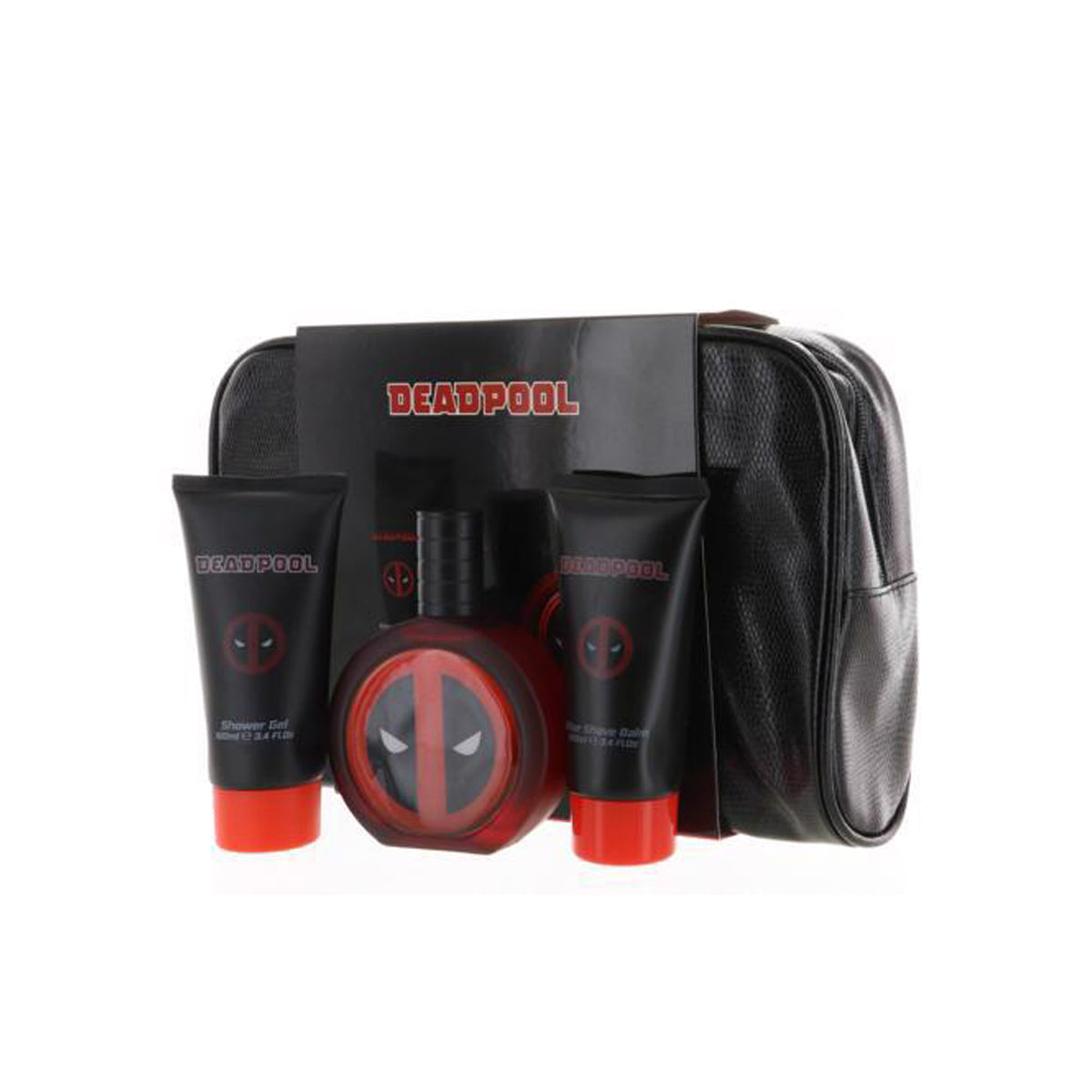 marvel deadpool 3pc estuche 100ml edt+shower gel+after shave