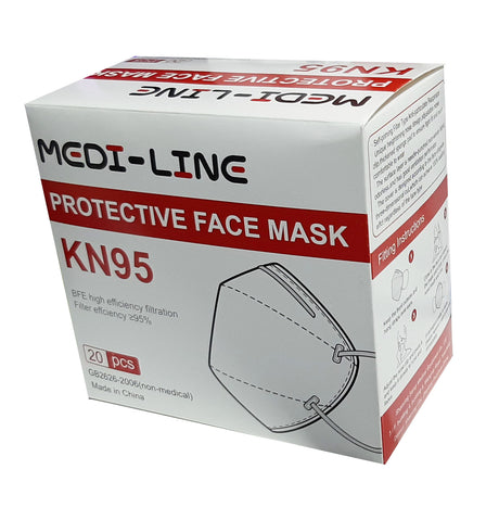 Mascarilla KN95 Desechables medi-line 20 Unidades en Caja