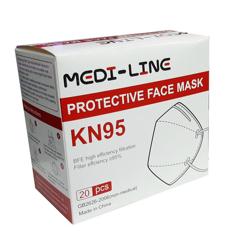 Mascarilla KN95 Desechables medi-line 20 Unidades en Caja