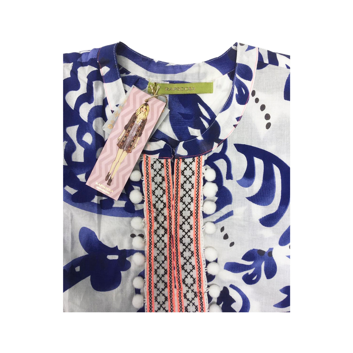 Blusa Rapsodia  Jules Watercolor Azul