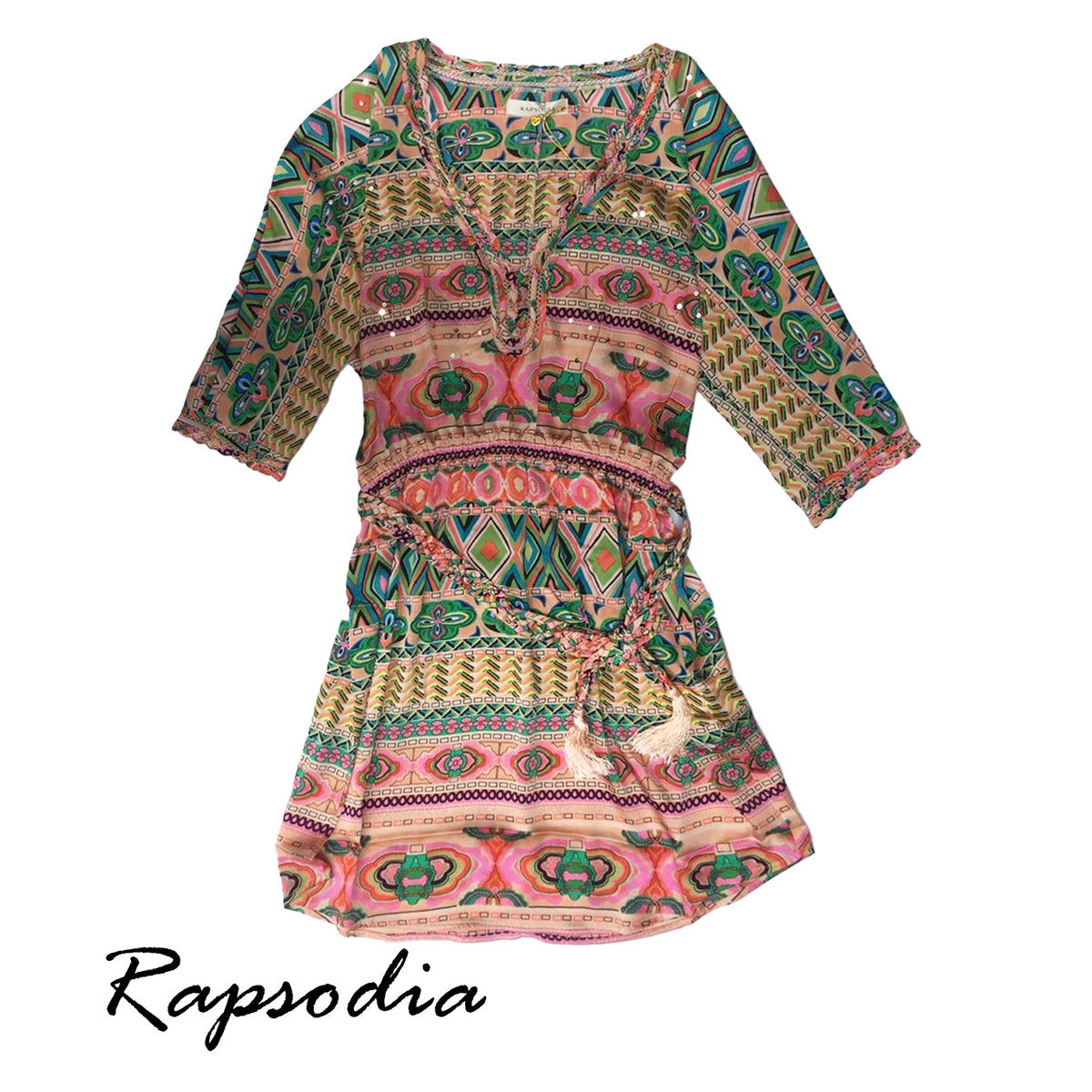 Vestido Rapsodia  Pepita Multicolor