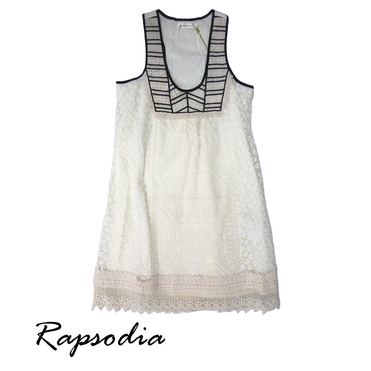 Vestido Rapsodia  Invalides Corto Crudo