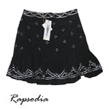 Falda Rapsodia  Corta Cerezos Raisa Negro