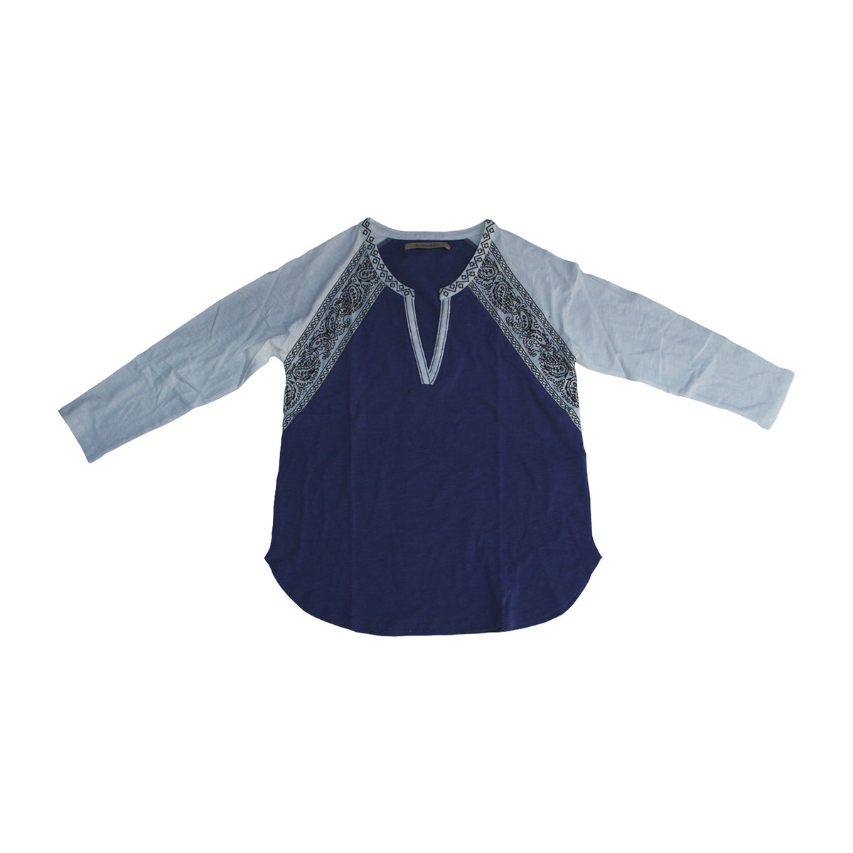 Polera Rapsodia  Manga Larga Azul Luke